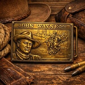 Vintage John Wayne Belt Buckle – Limited Edition #3289